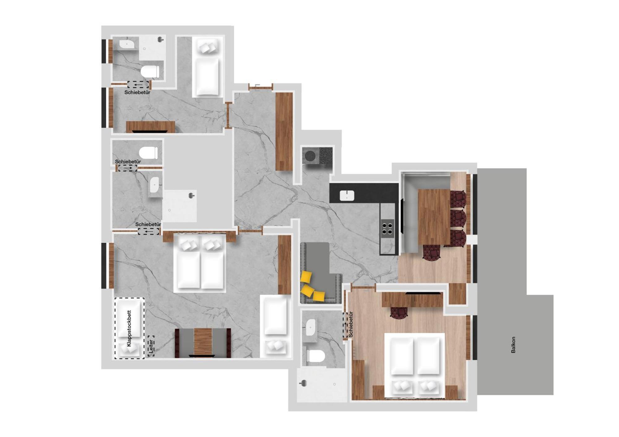 Hofgut Apartment & Lifestyle Resort Wagrain Rum bild