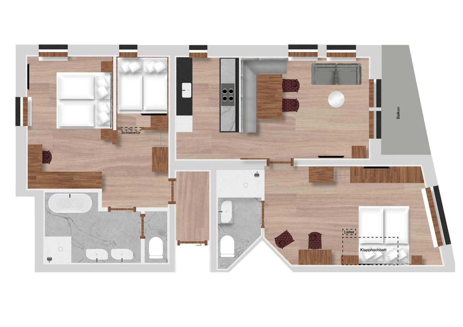 Hofgut Apartment & Lifestyle Resort Wagrain Rum bild