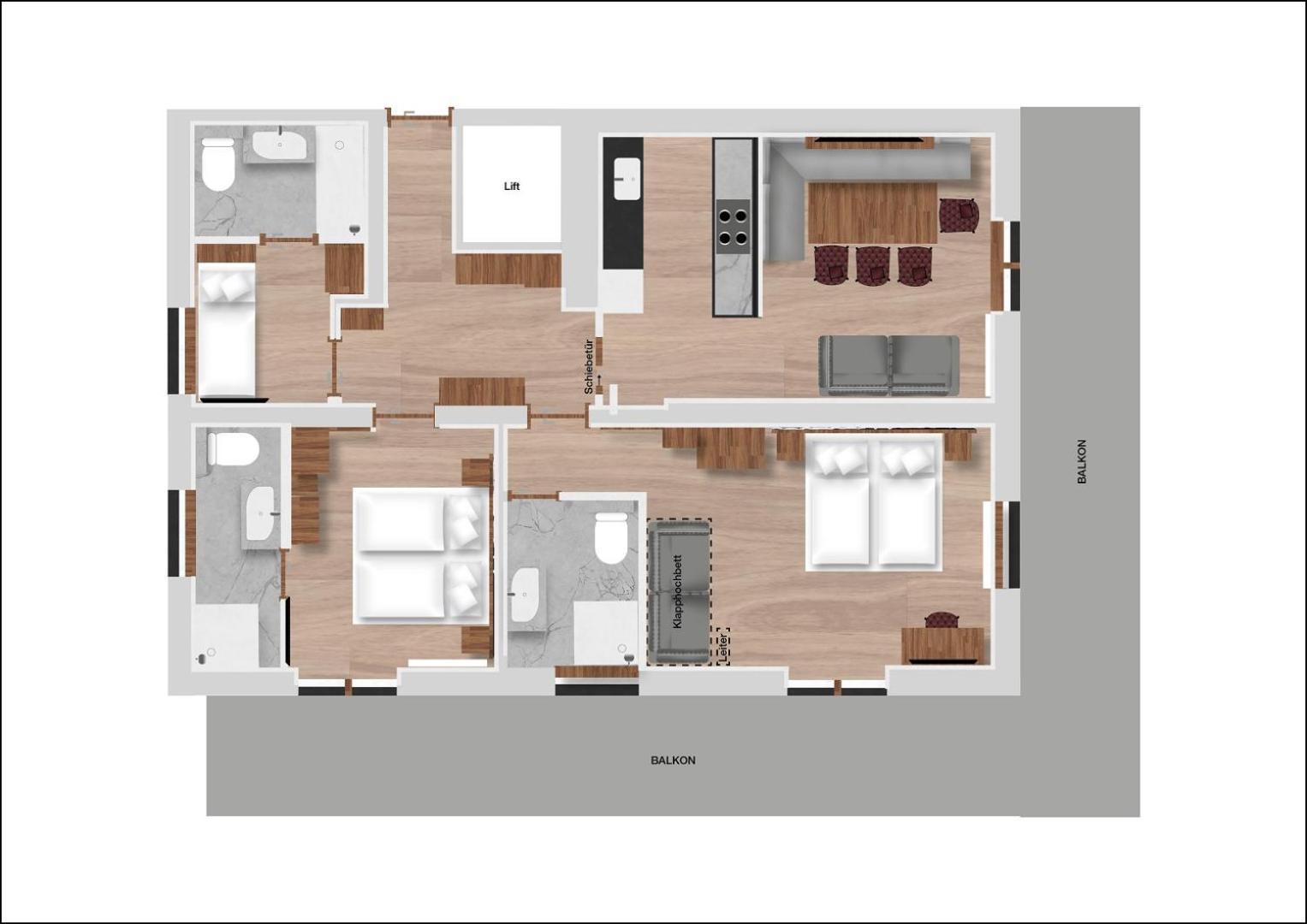 Hofgut Apartment & Lifestyle Resort Wagrain Rum bild